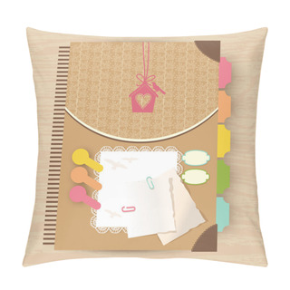 Personality  Elegant Card Vector Illustration Pillow Covers