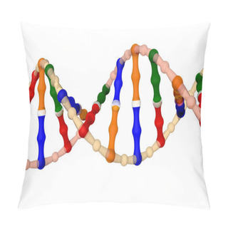 Personality  DNA (isolated On A White Background) Pillow Covers