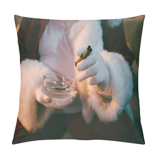 Personality  Santa Claus With Cigar  Pillow Covers