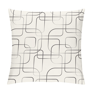 Personality  Abstract Geometric Line And Square Seamless Pattern. Vector Pillow Covers