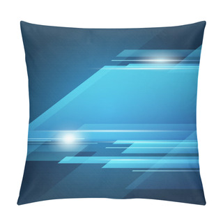 Personality  Abstract Vector Blue Transparency Background Pillow Covers