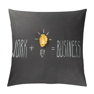 Personality  Light Bulb Symbol And Inscription  Pillow Covers