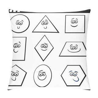 Personality  Basic Geometric Shapes For Coloring Pillow Covers