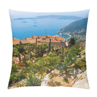 Personality  View From The Exotique Garden In Eze On Cote DAzur Pillow Covers