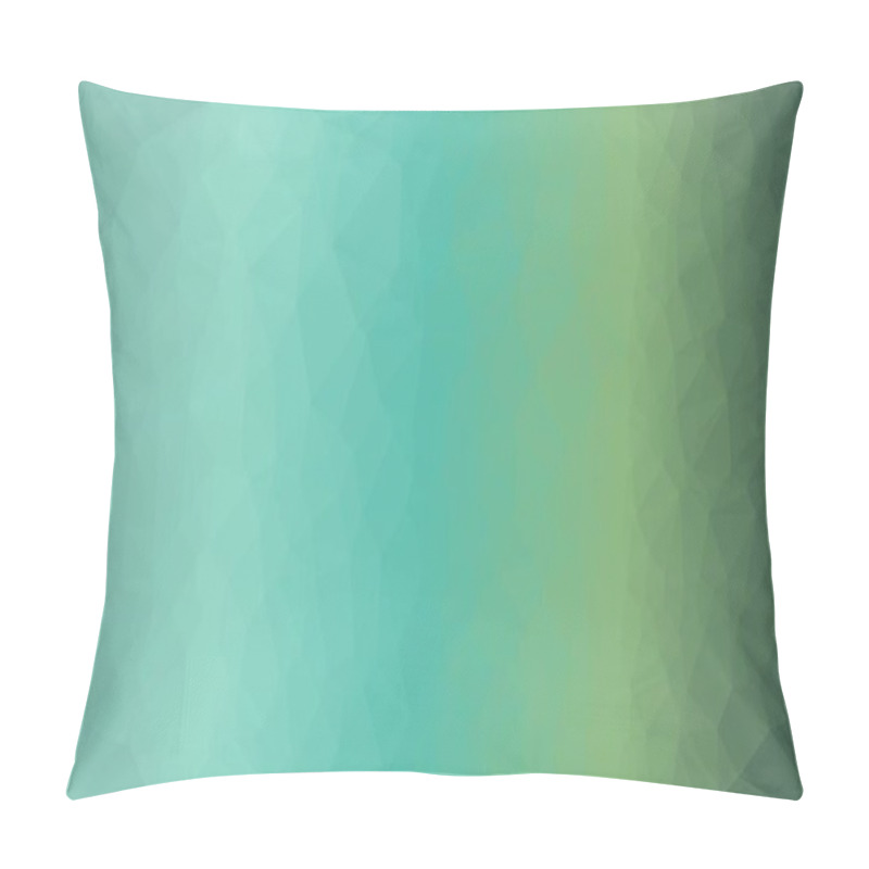 Personality  Creative prismatic blue gradient background with polygonal pattern pillow covers