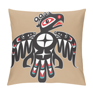 Personality  Thunderbird - Native American Style Vector Pillow Covers