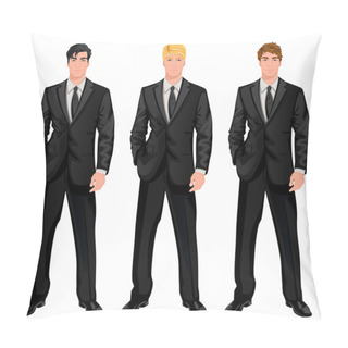 Personality  Business Man Set Pillow Covers