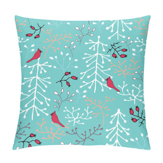 Personality  Winter Forest Seamless Pattern Pillow Covers