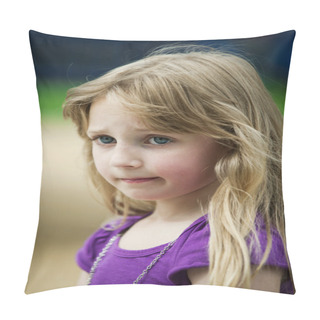 Personality  Depressed Little Girl Pillow Covers