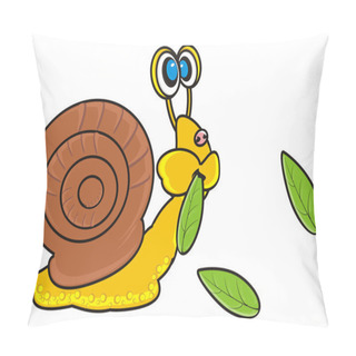Personality  Front View Beige Snails Pillow Covers