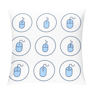 Personality  Mouse Icon Vector. Click Sign And Symbol. Pointer Icon Vector. Pillow Covers