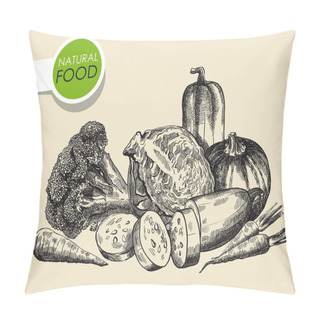 Personality  Still Life Of Vegetables Pillow Covers