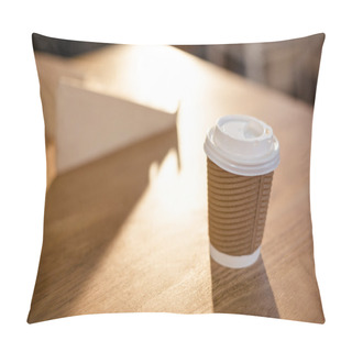 Personality  Disposable Cup On A Table Pillow Covers