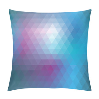 Personality  Blue Mosaic Seamless Pillow Covers