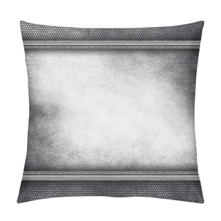 Personality  Grunge Scratched Wall And Metal Grill Background Pillow Covers