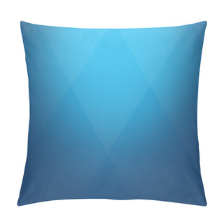 Personality  Blue Cubic Background Cuci Pillow Covers