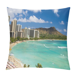 Personality  Waikiki Beach, Hawaii Pillow Covers