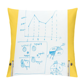 Personality  Graphics And Diagrams On White Office Board Pillow Covers