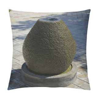 Personality  Fountain In Park Pillow Covers