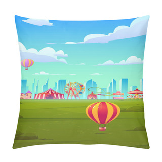 Personality  Smartphone Background Theme With Carnival Funfair Pillow Covers