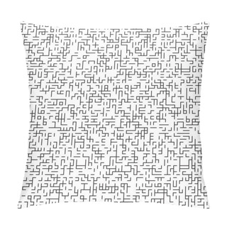 Personality  Abstract Vector Seamless Pattern With Maze Texture Pillow Covers