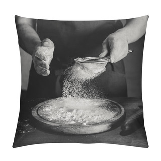 Personality  Baker Sifting Flour Pillow Covers