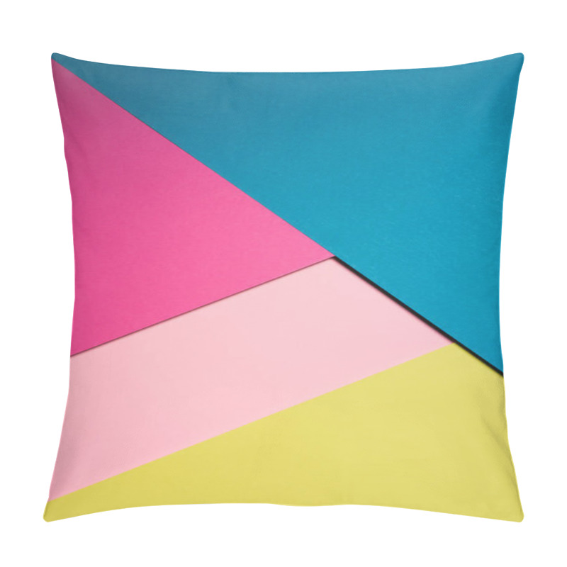 Personality  top view of colorful surfaces composition pillow covers