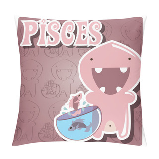 Personality  Zodiac Sign Pisces Pillow Covers