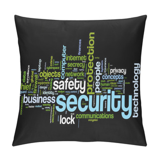 Personality  Securety Safety Word Cloud Pillow Covers