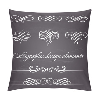 Personality  Vector Set Of Calligraphic And Page Decoration Design Elements. Pillow Covers