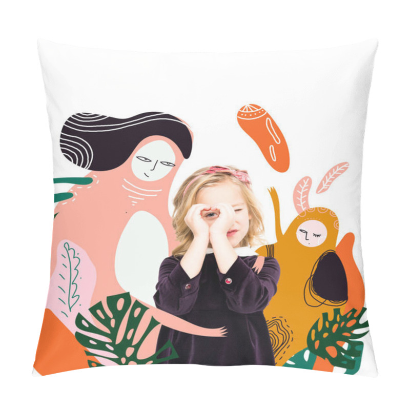 Personality  Girl With Mythical Heroes Pillow Covers