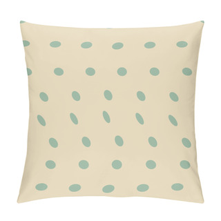 Personality  Seamless Background With Oval Shapes Pillow Covers