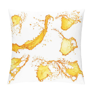 Personality  Set Of Orange Water Splashes Pillow Covers
