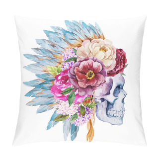 Personality Anemones And Skull Pillow Covers