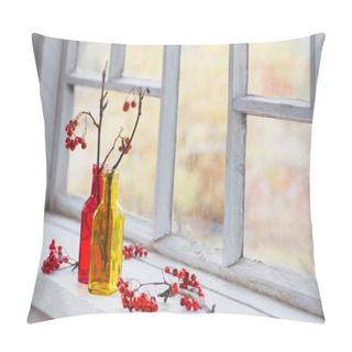 Personality  Rowan Branches On The Windowsill Pillow Covers