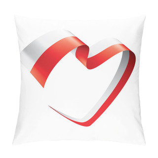 Personality  Poland Flag, Vector Illustration On A White Background Pillow Covers