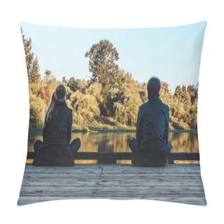 Personality  Couple At Trout Lake In Vancouver, Canada Pillow Covers