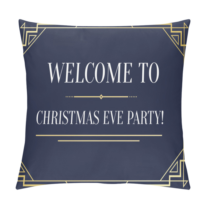 Personality  Great Vintage Invitation to Christmas Party pillow covers