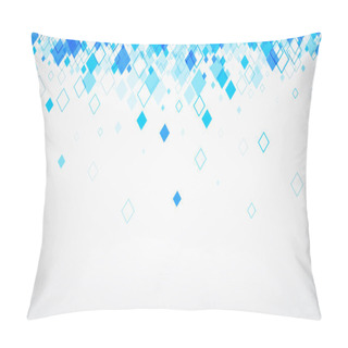 Personality  Background With Blue Rhombs. Pillow Covers