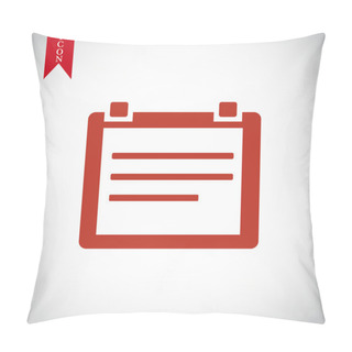 Personality  Calendar Vector Icon Pillow Covers
