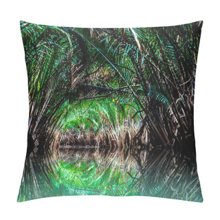Personality  Green Forest Background, Tree Foliage. Pillow Covers