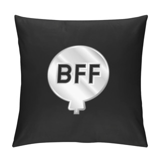 Personality  Balloon Silver Plated Metallic Icon Pillow Covers