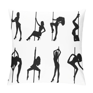 Personality  Pole Dance Women Silhouettes Pillow Covers