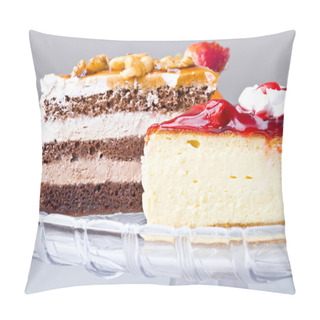 Personality  Delicious Gourmet Cheese Cake Desserts Pillow Covers