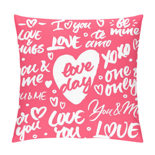 Personality  Set Of Brush Hand Lettering Pillow Covers