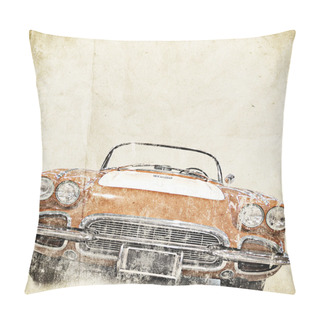 Personality  Retro Background Pillow Covers