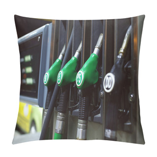 Personality  Green Gas Pistols. Pillow Covers