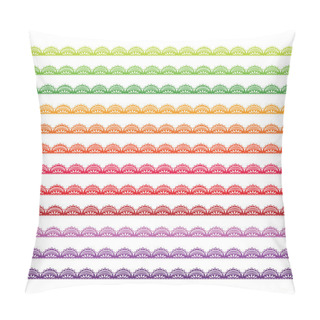 Personality  Colorful Lace Border Set Pillow Covers