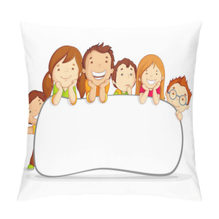 Personality  Kids Behind Placard Pillow Covers