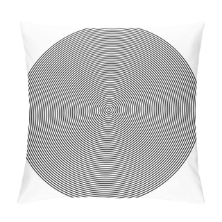 Personality  Concentric  Circles From Center Texture Pillow Covers